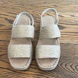 Zara Girls Jute Sandals